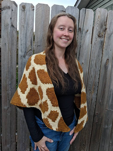Giraffe Print Shawl