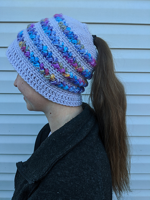 Messy bun Hat