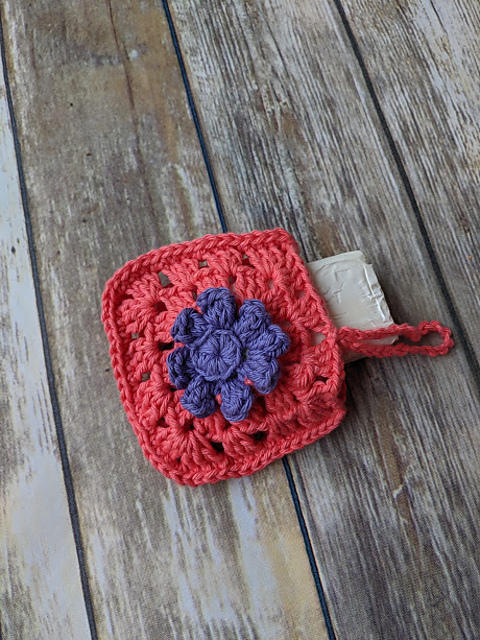 flower pouch soap saver
