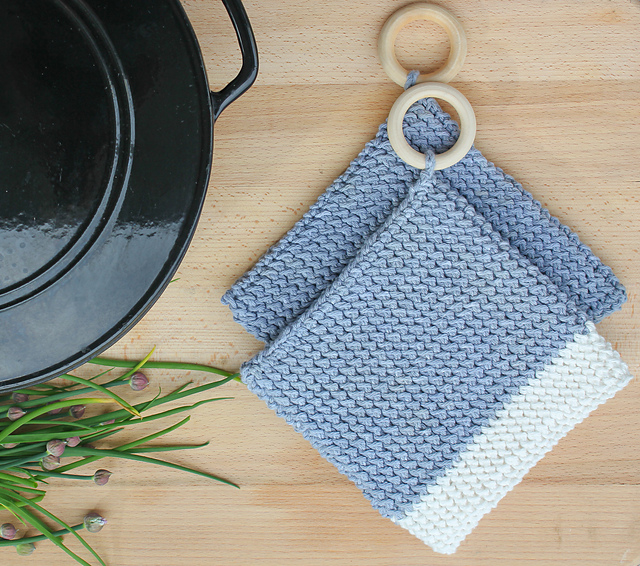 Black Bean Dyed Pot Holders