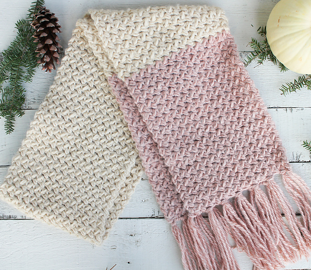 Cozy Bean Crochet Scarf