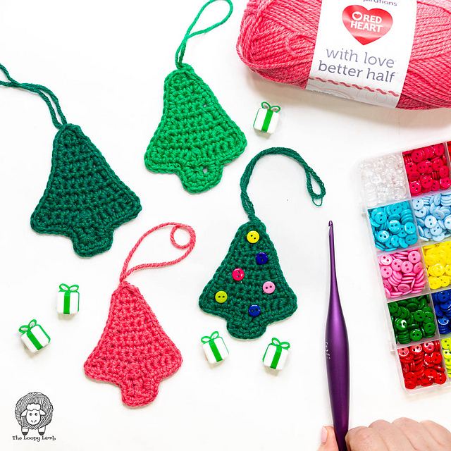 Mini Crochet Christmas Tree Ornament