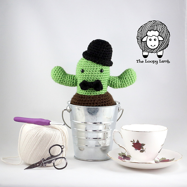 The Sharp Dresser Crochet Cactus