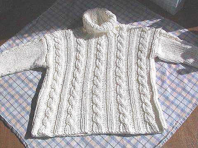 Kid's Cotton Cable Turtleneck