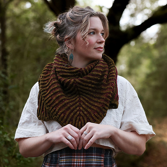 Compass Brioche Shawl
