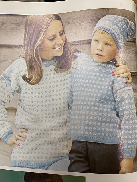 Lady’s Jumper and Child’s Jumper and Cap