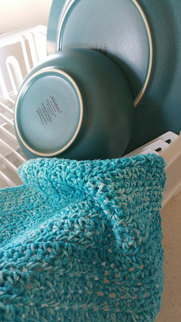Ocean Splash Dishcloth