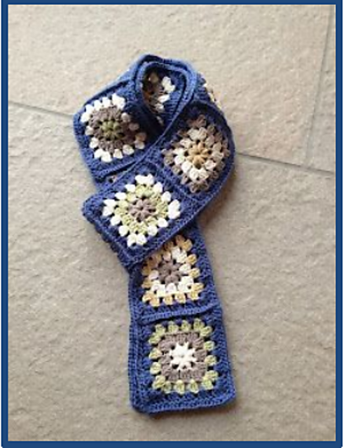 Puff Granny Scarf