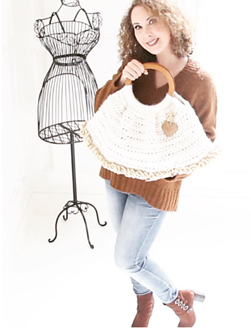 Super Easy Ruffled Handbag