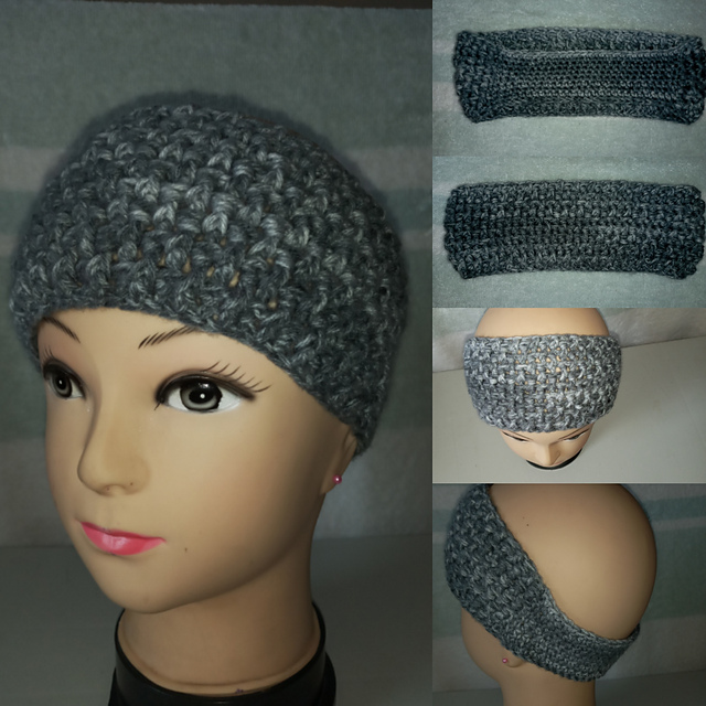 Textured  crochet headband
