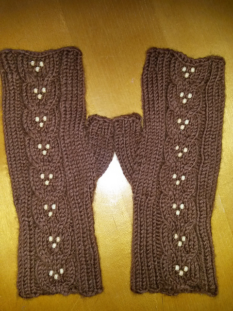 Fancy Fingers - Fingerless Mittens
