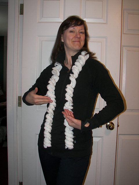 Curling Scarf (crochet)