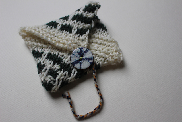 Mosaic Knitted Purse