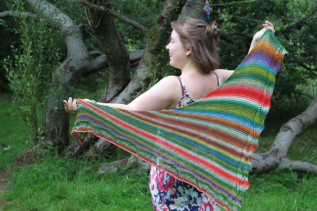 Windswept River Scarf 4ply