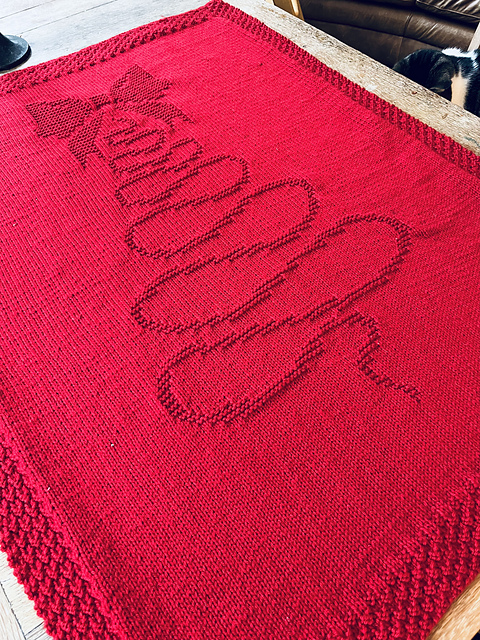 Swirly Christmas Tree Blanket