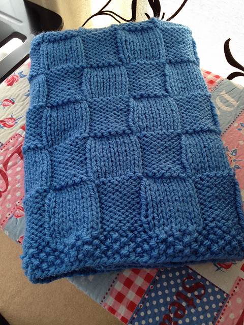 Easy Basket Weave Blanket