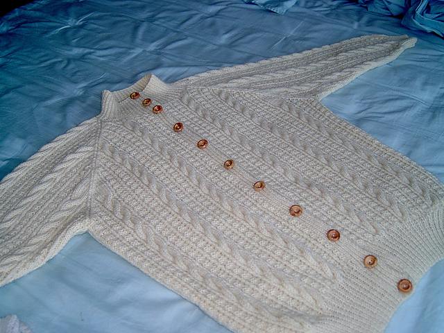 8. Cabled Cardigan