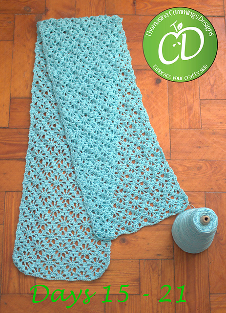 Summer Scarf with Lace Pattern
