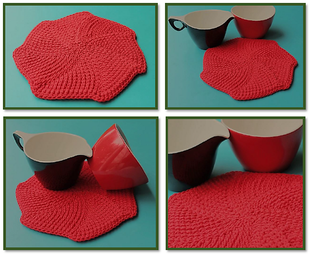 Tunisian Spiral Potholder