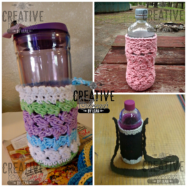 Swirling Leaves Bottle Cozy