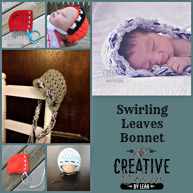 Swirling Leaves Bonnet