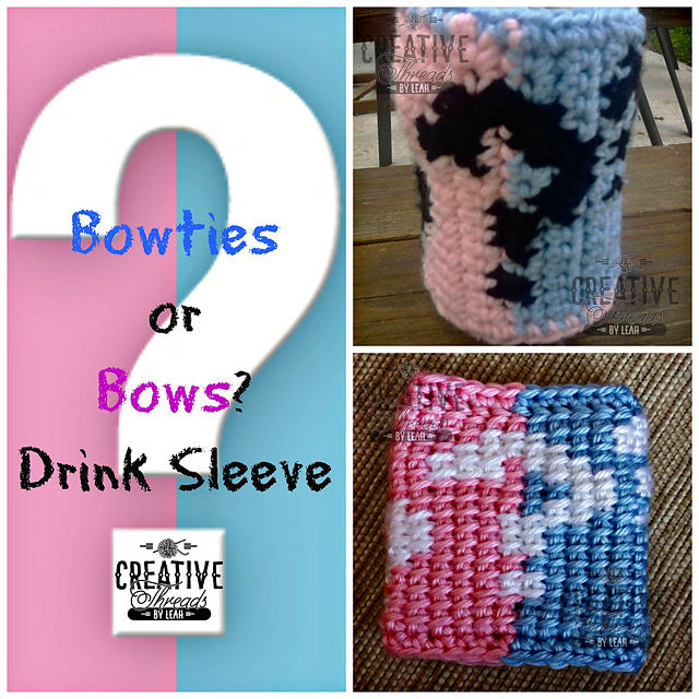 Bowties or Bows Drink Sleeve