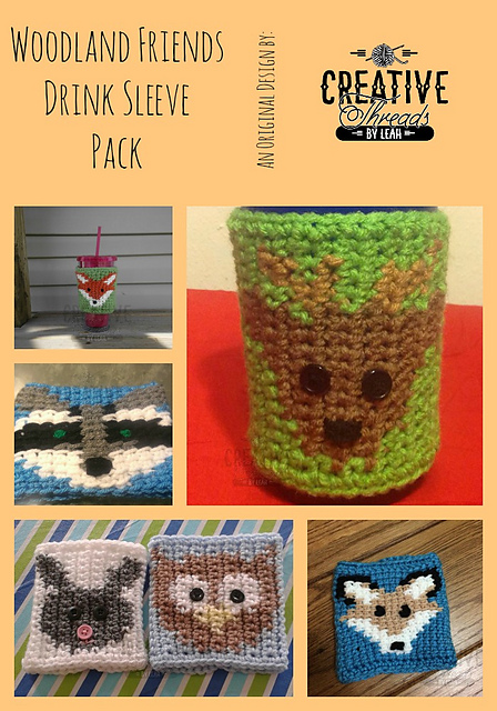 Woodland Friends Drink Sleeve Pack