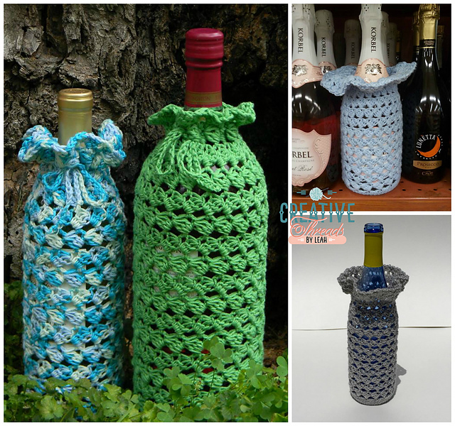 Swirling Leaves Wine Cozy
