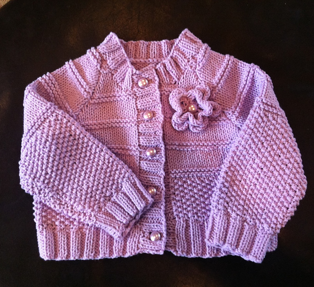 Flower Trim Cardigan
