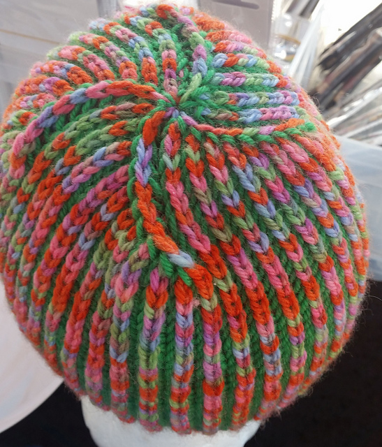 Spring Garden Reversible Brioche Hat
