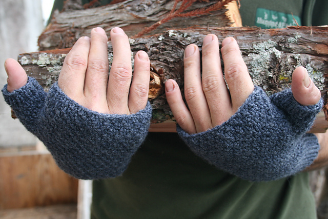 Knit Fingerless Gloves Free Knit Pattern For Two Needle Mittens