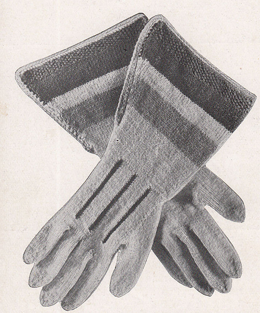 Handschuhe mit langen Stulpen