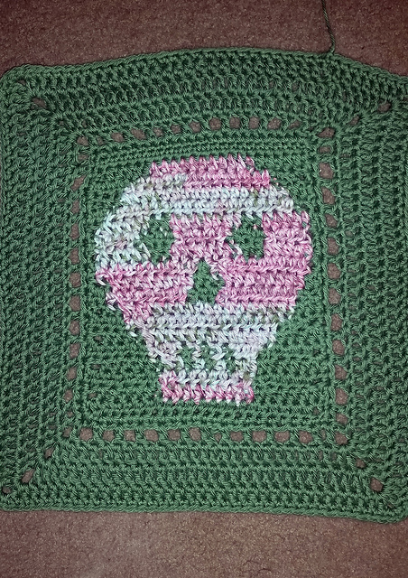 Skull Granny Square