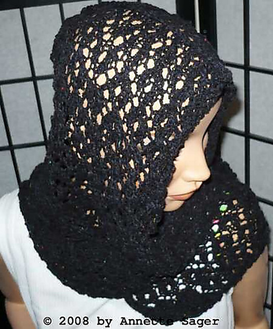 Simply Black Shawl