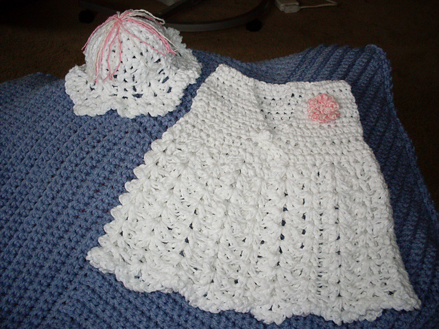 Sumner Fun Baby Dress and Hat Set