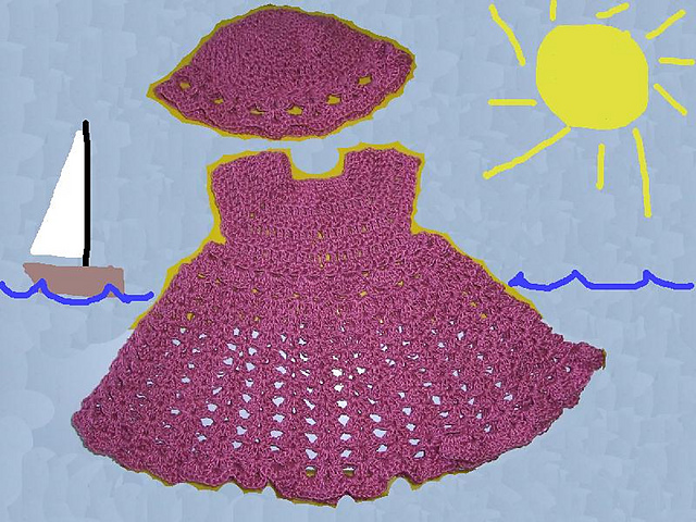 Baby Summer Dress and Hat