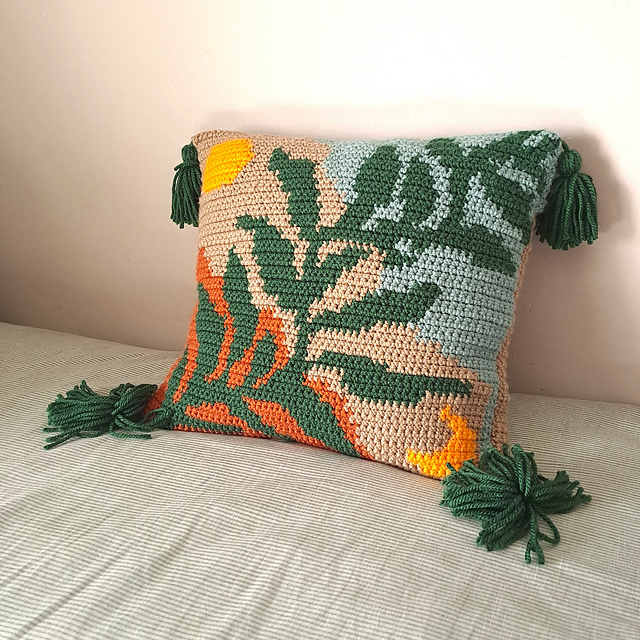 Boho Leaves Pillow