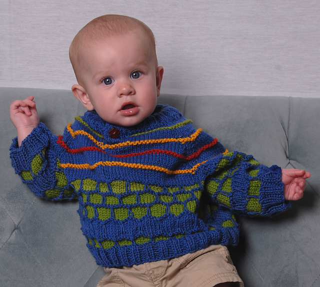 Honeycomb Baby Sweater #307
