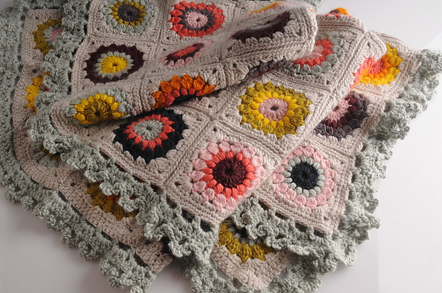 Sunburst Granny Blanket