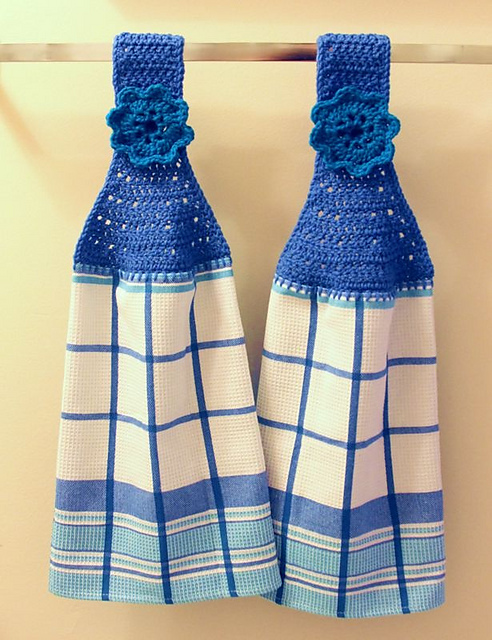 Crocheted Towel Topper with Holiday Variations
