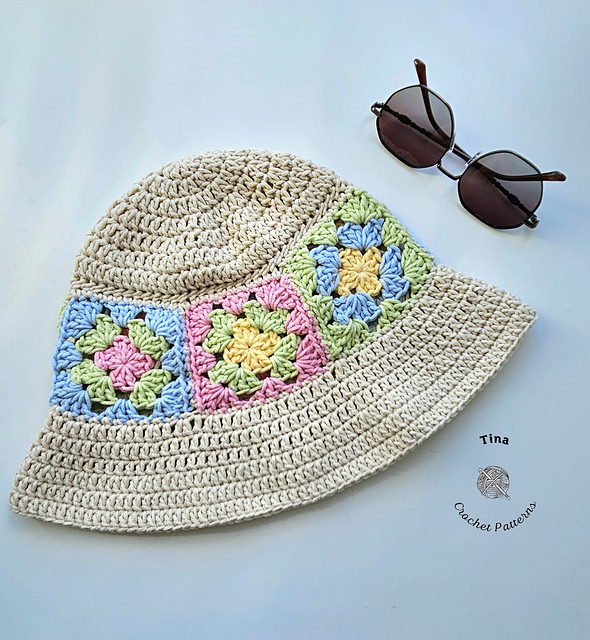 Granny Square Bucket Hat