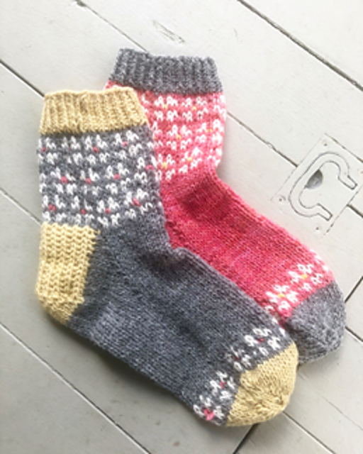 Sockorna Äppelblom