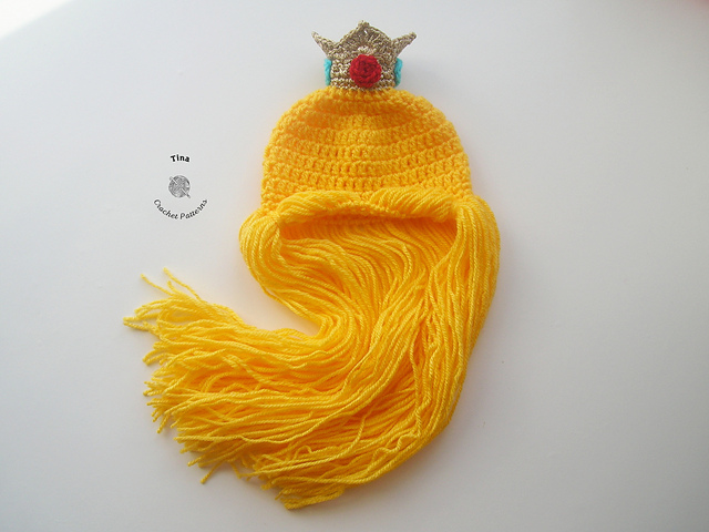 Ravelry: Princess Peach Wig Hat pattern by Tina Patt