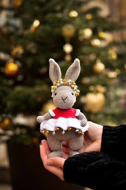 Bella the Christmas rabbit