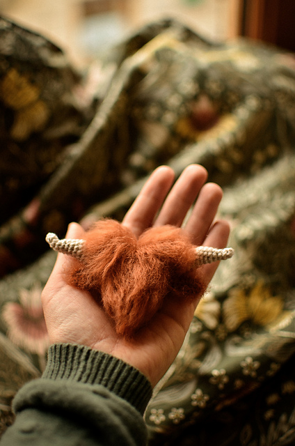 Highland cow keychain