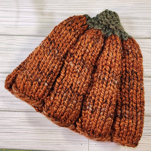 Knit Pumpkin Beanie