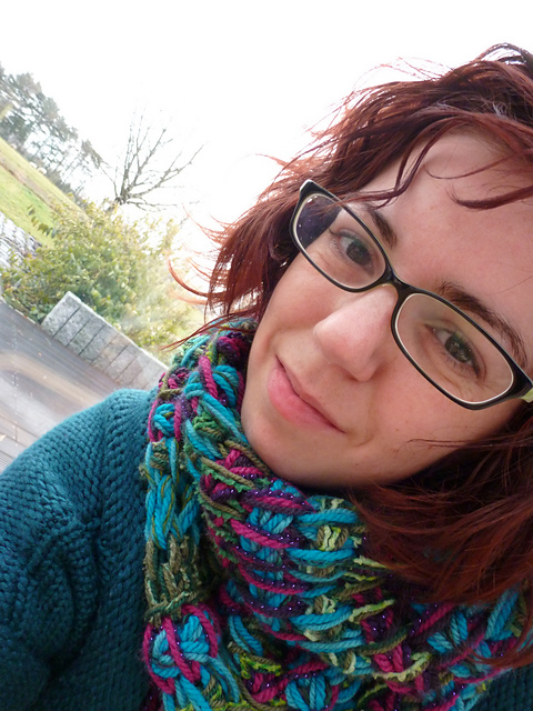 Cozy Twisted Tunisian Cowl