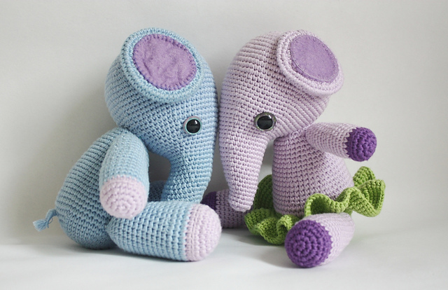 Amigurumi Elephants - Mio and Mia