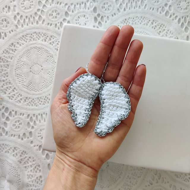 Crochet Ornament - Angel Wings
