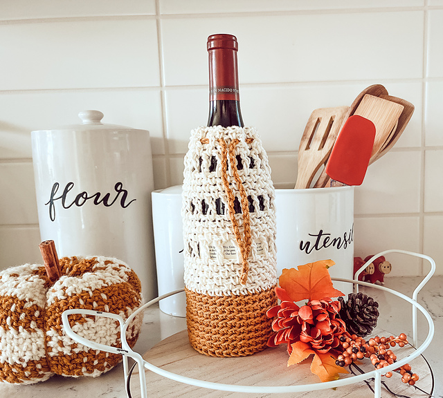 Modern Wine Bottle Cozy